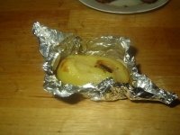 картошка с салом запеченная в фольге