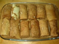 Блинчики с мясом на воде