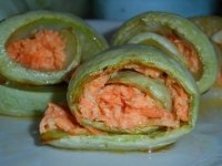Кабачки с чесноком и морковью