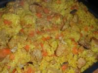 Плов с говядиной и курагой