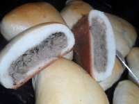 Печеные пирожки с печенкой