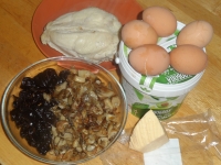 Салат с курицей черносливом и жареными грибами - Ингредиенты, которые нам понадобятся