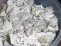 Салат с жареными вешенками и курицей - 